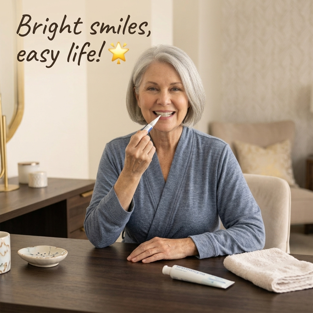 Rotating Teeth Whitening Pen for Brightening Smiles